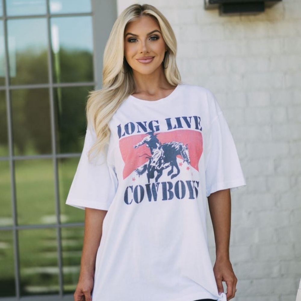 “Long Live Cowboys” Oversized T-Shirt